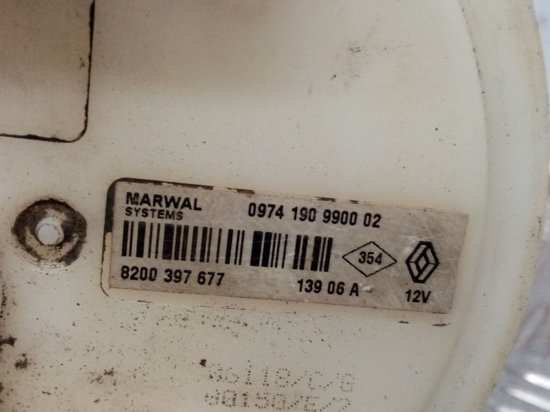 Recambio de aforador para dacia logan referencia OEM IAM 8200397677 0974190990002 