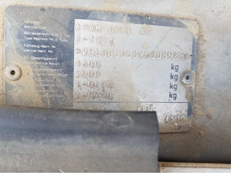 opel astra f berlina 1.7 turbodiesel (17 dt / lu8)   |   0.91 - 0.98 | 1991 - 1998 | 82 cv / 60 kw del año 1991