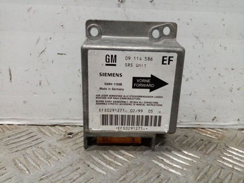 Recambio de centralita airbag para opel tigra 1.4 16v referencia OEM IAM 5WK41150B K6237396  Recambio de centralita airbag para opel tigra 1.4 16v referencia OEM IAM 5WK41150B K6237396