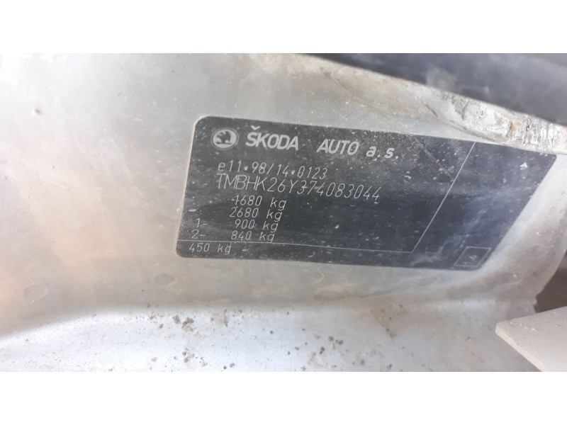 skoda fabia (6y2/6y3) del año 2000