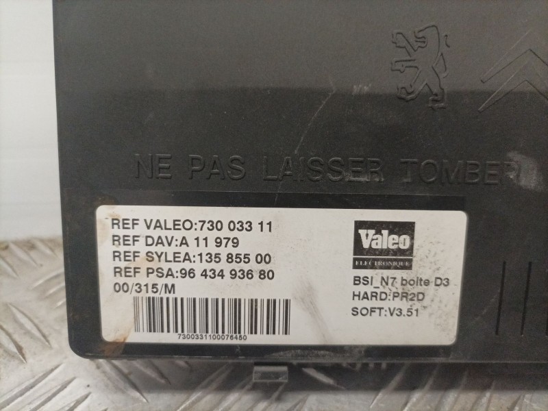 Recambio de centralita bsi para citroen xsara berlina referencia OEM IAM 73003311 9643493680 