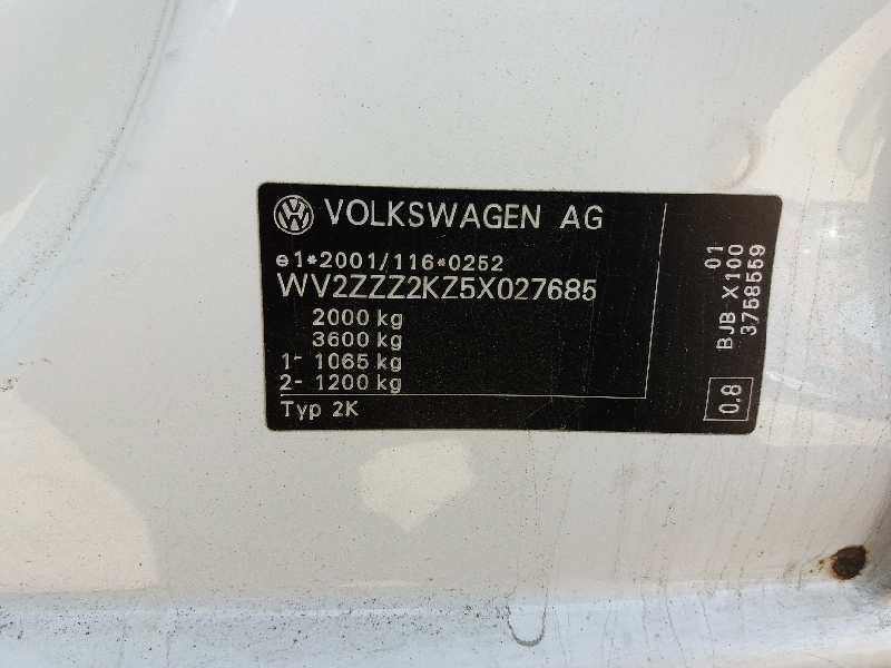 volkswagen caddy ka/kb (2k) 1.9 tdi   |   0.03 - 0.10 | 2003 - 2010 | 105 cv / 77 kw del año 2003