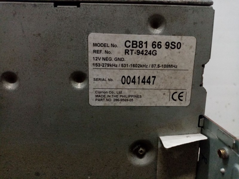 Recambio de sistema audio / radio cd para mazda premacy (cp) 2.0 turbodiesel cat referencia OEM IAM   