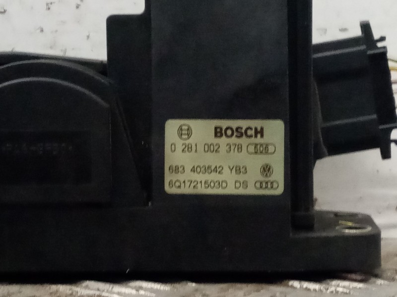 Recambio de potenciometro pedal para seat ibiza (6l1) 1.9 tdi referencia OEM IAM 0281002378 683403542YB3 6Q1721503DDS