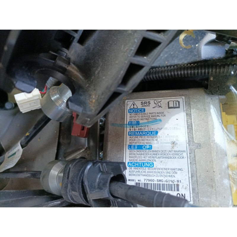 Recambio de centralita airbag para honda civic berlina 5 (fk) 1.8 vtec cat referencia OEM IAM 77960 160909E2 