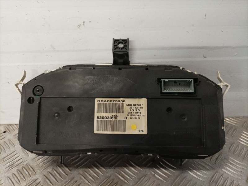 Recambio de cuadro instrumentos para renault megane ii coupe/cabrio referencia OEM IAM 8200398701   Recambio de cuadro instrumentos para renault megane ii coupe/cabrio referencia OEM IAM 8200398701