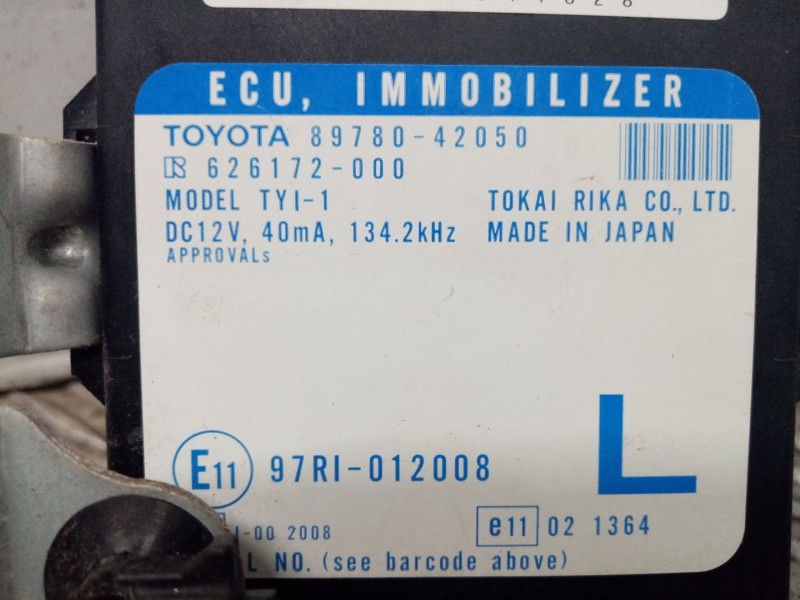 Recambio de modulo electronico para toyota rav 4 (a2) referencia OEM IAM 8978042050  