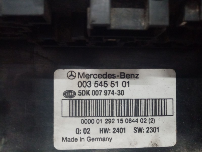 Recambio de caja reles / fusibles para mercedes clase c (w203) berlina 220 cdi (203.006) referencia OEM IAM 0035455101 5DK007974