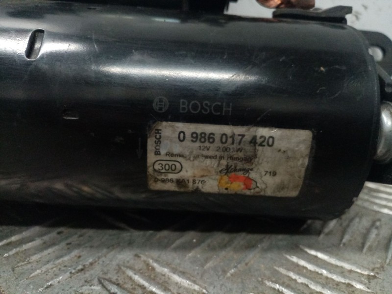 Recambio de motor arranque para opel zafira a elegance referencia OEM IAM 0986017420  