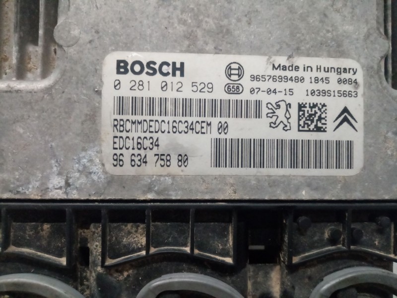 Recambio de centralita motor uce para citroen c3 hdi 70 furio referencia OEM IAM 9663475880  