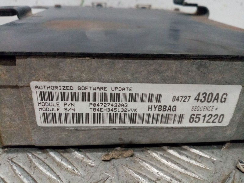 Recambio de centralita motor uce para chrysler voyager (rg) 2.4 cat referencia OEM IAM 04727430AG  