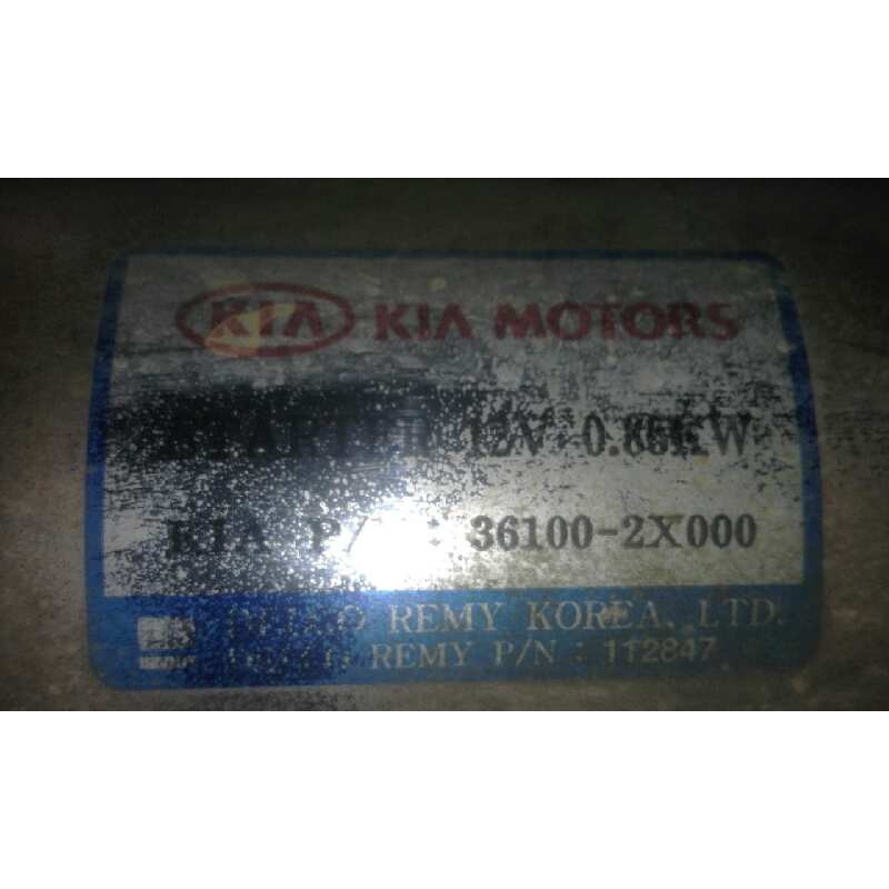 Recambio de motor arranque para kia sephia ll 1.6 cat   |   0.98 - 0.04 | 1998 - 2004 | 102 cv / 75 kw referencia OEM IAM   