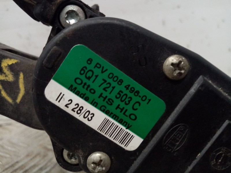 Recambio de potenciometro pedal para seat ibiza (6l1) stella referencia OEM IAM 6Q1721503C  