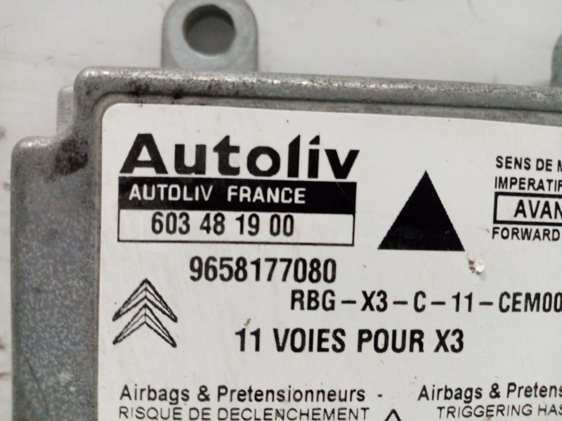 Recambio de centralita airbag para citroen c5 berlina sx (e) referencia OEM IAM 9658177080  