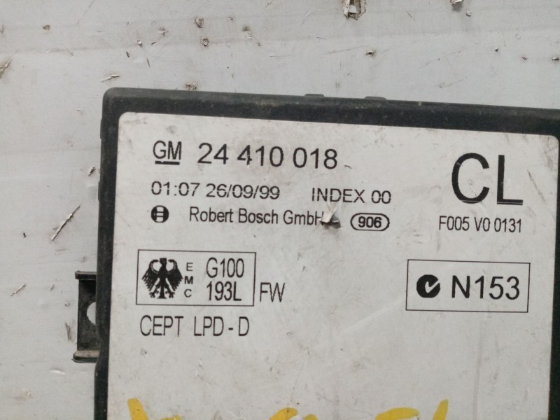 Recambio de modulo electronico para opel astra g berlina comfort referencia OEM IAM 24410018  
