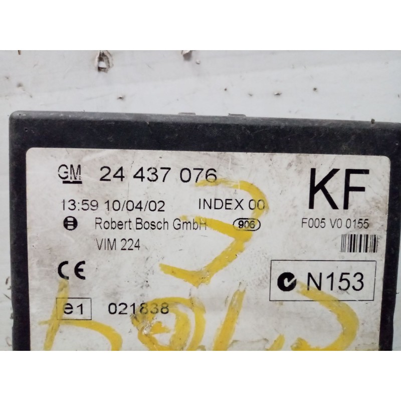 Recambio de modulo electronico para opel astra g berlina club referencia OEM IAM 24437076   Recambio de modulo electronico para opel astra g berlina club referencia OEM IAM 24437076