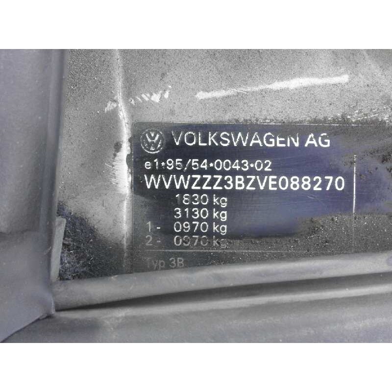 volkswagen passat berlina (3b2) comfortline   |   09.96 - 12.00 | 1996 - 2000 | 150 cv / 110 kw del año 1996