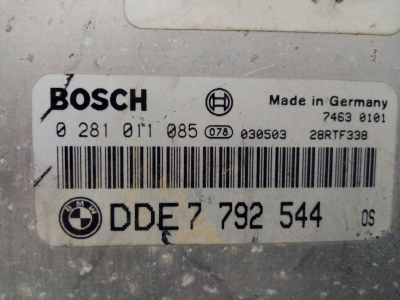 Recambio de centralita motor uce para mini mini (r50,r53) one d referencia OEM IAM DDE7792544 0281011085 