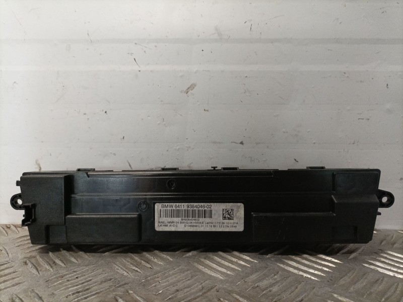 Recambio de mando climatizador para bmw 1 (f20) 116 d referencia OEM IAM 6411938404602  