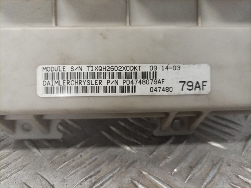 Recambio de modulo electronico para chrysler voyager (rg) referencia OEM IAM 04748079AF  