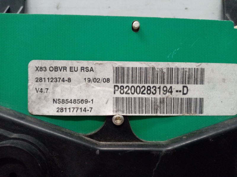 Recambio de cuadro instrumentos para renault trafic combi (ab 4.01) 2.0 dci diesel cat referencia OEM IAM P8200283194D  