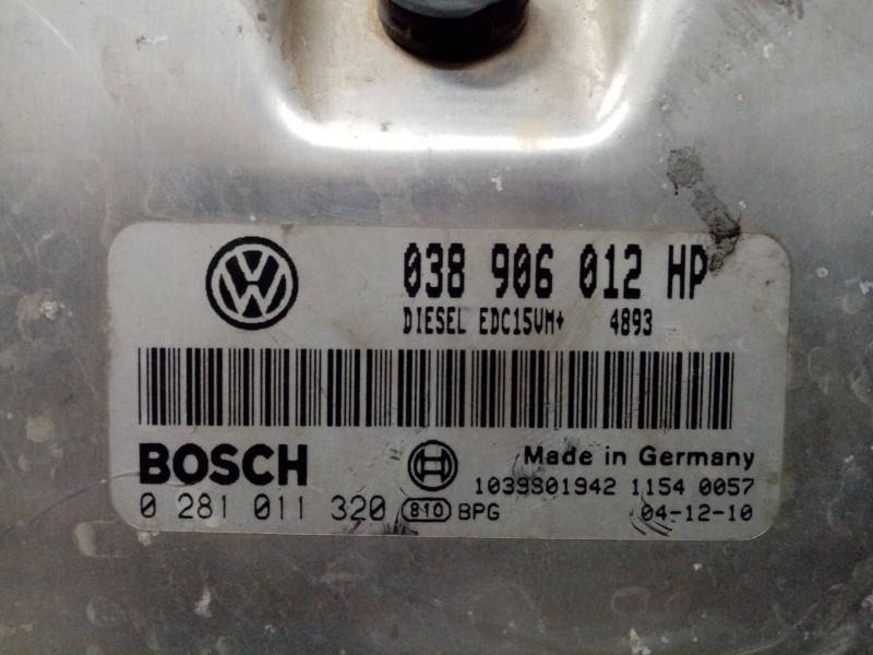 Recambio de centralita motor uce para seat ibiza (6l1) 1.9 sdi referencia OEM IAM 038906012HP  