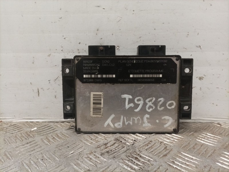 Recambio de centralita motor uce para citroen jumpy furgón standard chapa referencia OEM IAM 9650360080  