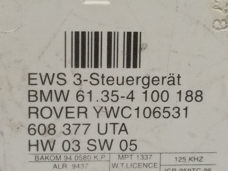 Recambio de modulo electronico para bmw serie 3 berlina (e46) 318i referencia OEM IAM 61354100188 608377UTA 