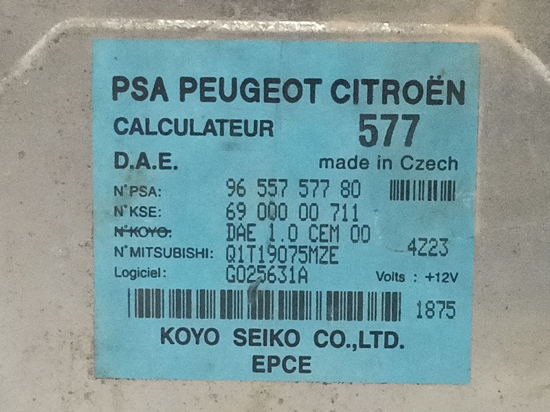 Recambio de modulo electronico para citroen c3 1.4 hdi referencia OEM IAM 6900000711 9655757780 
