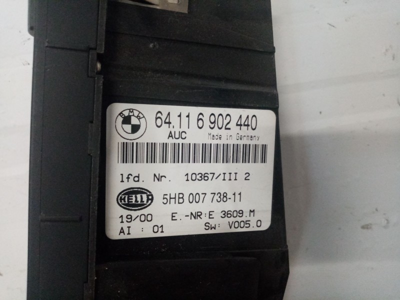 Recambio de mando climatizador para bmw serie 3 berlina (e46) referencia OEM IAM 64116902440 5HB00773811 