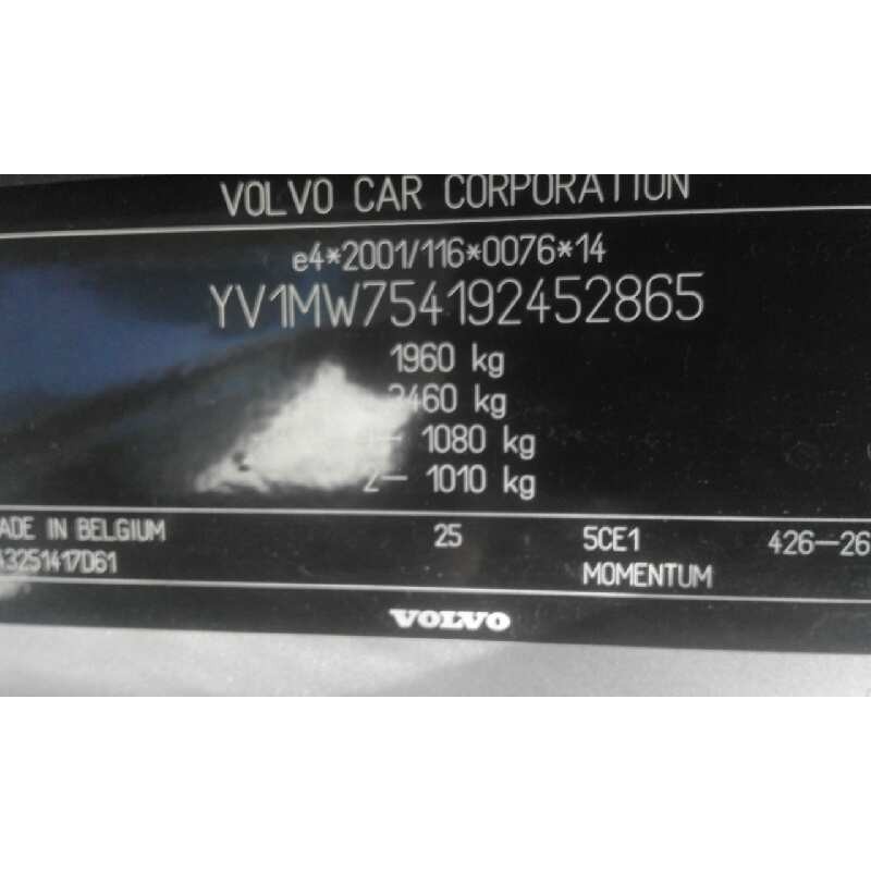 volvo mw75 1997cm3 100 kw  mw75   |   ... | 0 | 1997 cv / 100 kw del año 07/07/2008