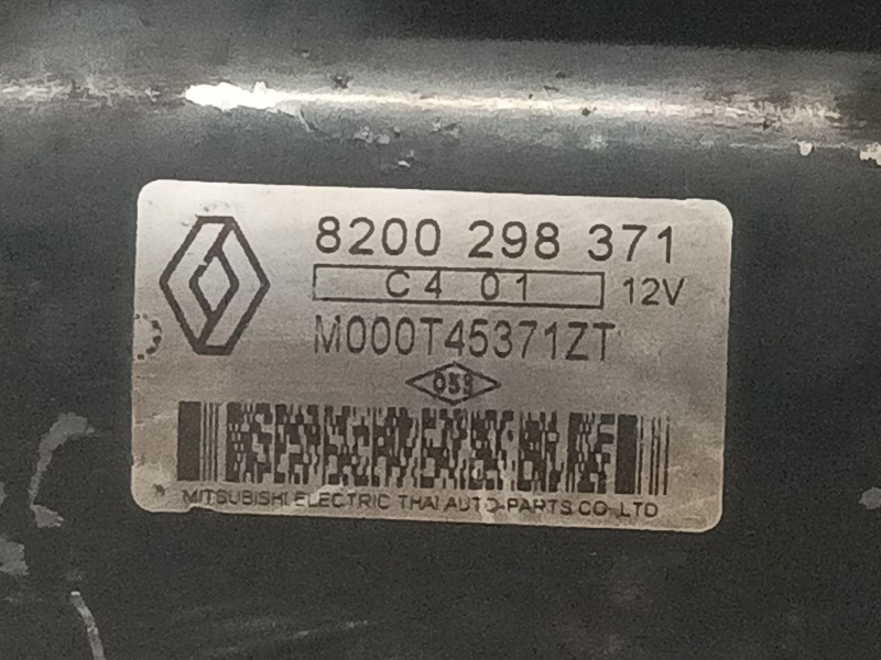 Recambio de motor de arranque para renault modus confort dynamique referencia OEM IAM 8200298371 M000T45371ZT 
