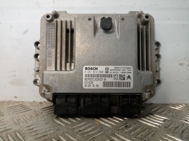 Recambio de centralita motor uce para citroen c4 picasso referencia OEM IAM 0281012980 9663476180 