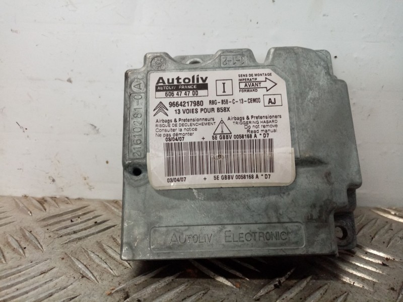 Recambio de centralita airbag para citroen c4 picasso referencia OEM IAM 9664217980  