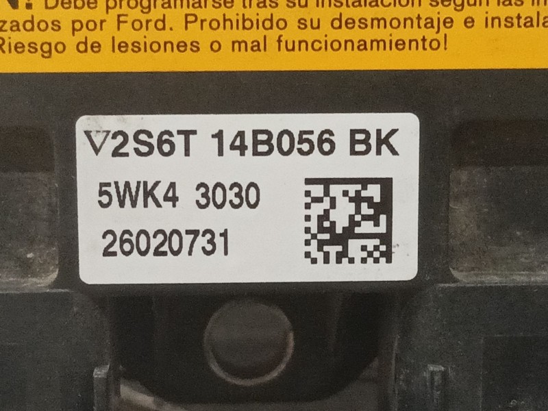 Recambio de centralita airbag para ford fiesta (cbk) ambiente referencia OEM IAM 2S6T14B056BK 5WK43030 2602731 Recambio de centralita airbag para ford fiesta (cbk) ambiente referencia OEM IAM 2S6T14B056BK 5WK43030 2602731