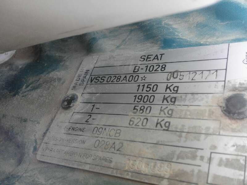 seat marbella 0.9   |   0.86 - ... | 1986 | 39 cv / 29 kw del año 1986