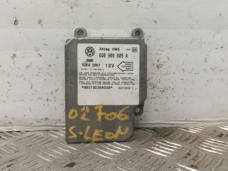 Recambio de centralita airbag para seat leon (1m1) stella referencia OEM IAM 6Q0909605A 5WK41867 