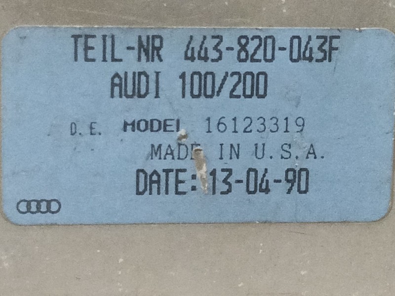 Recambio de mando calefaccion / aire acondicionado para audi 100 avant (c4) europa referencia OEM IAM 443820043F  