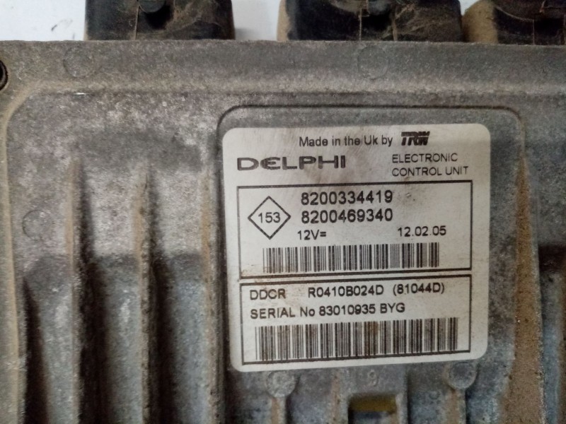 Recambio de centralita motor uce para renault megane ii berlina 5p referencia OEM IAM 8200334419 8200469340 
