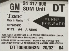 Recambio de centralita airbag para opel combo (corsa c) tour referencia OEM IAM 24417008 327963935 DTT0040562N 2
