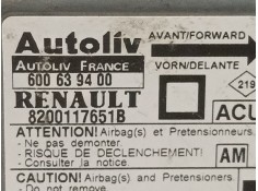 Recambio de centralita airbag para renault megane i classic (la0) 1.9 dti diesel cat referencia OEM IAM 600639400 8200117651B  2