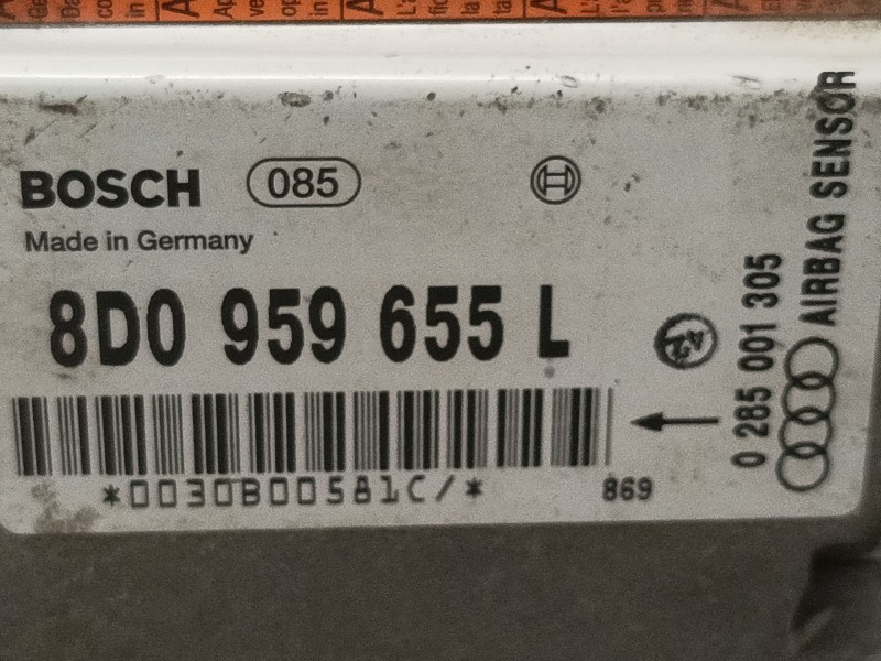 Recambio de centralita airbag para audi a4 berlina (b5) 1.9 tdi referencia OEM IAM 8D0959655L 0285001305 