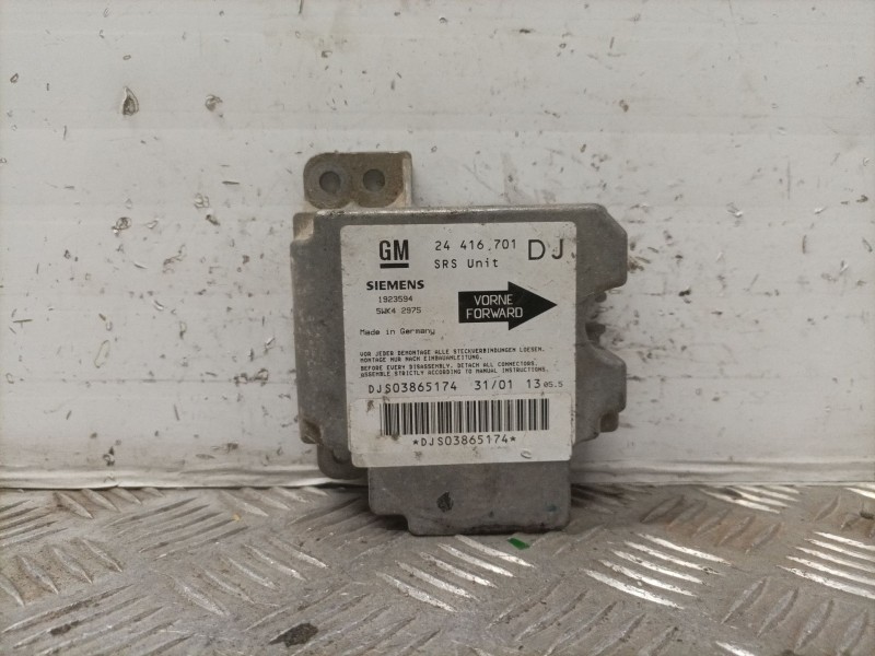 Recambio de centralita airbag para opel vectra b berlina comfort referencia OEM IAM 5WK42975 24416701 DJ 