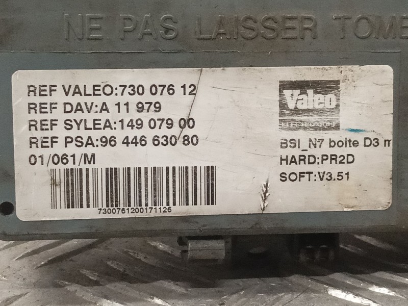 Recambio de caja bsm para citroen xsara berlina 1.9 d sx referencia OEM IAM 73007612 9644663080 BSIN7