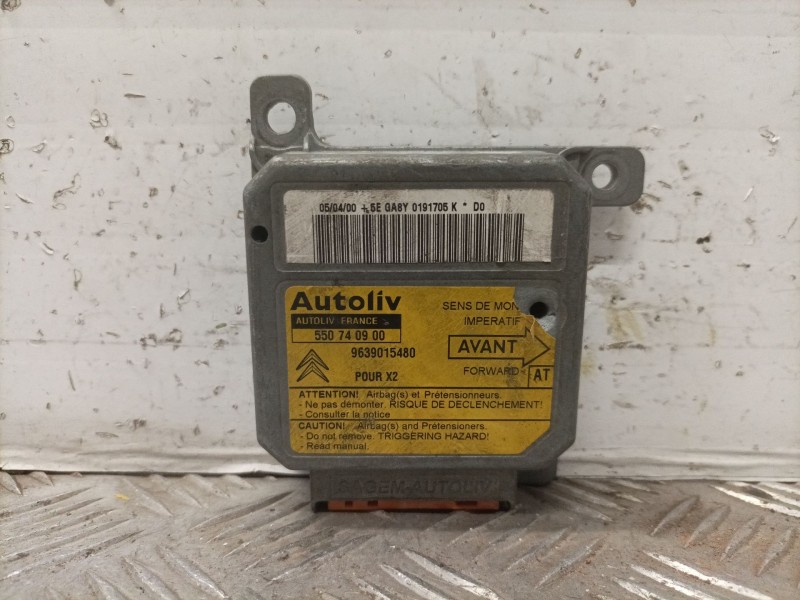 Recambio de centralita airbag para citroen xantia berlina 1.6 sx referencia OEM IAM 550740900 9639015480 