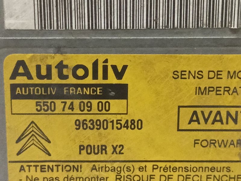 Recambio de centralita airbag para citroen xantia berlina 1.6 sx referencia OEM IAM 550740900 9639015480 