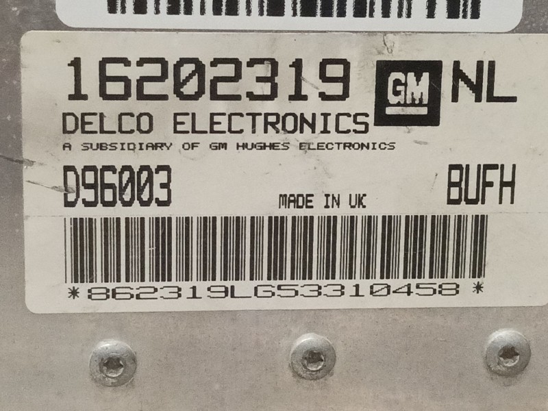 Recambio de centralita motor uce para opel vectra b berlina referencia OEM IAM 16202319NL D96003 