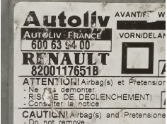 Recambio de centralita airbag para renault megane i fase 2 classic (la..) 1.4 16v referencia OEM IAM 600639400 820011651B  2