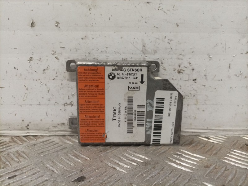 Recambio de centralita airbag para bmw serie 3 berlina (e46) 318i referencia OEM IAM 65778372521 MRSZ2/129441 