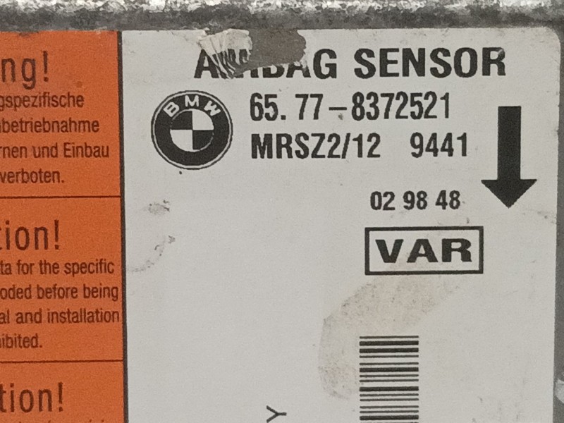 Recambio de centralita airbag para bmw serie 3 berlina (e46) 318i referencia OEM IAM 65778372521 MRSZ2/129441 